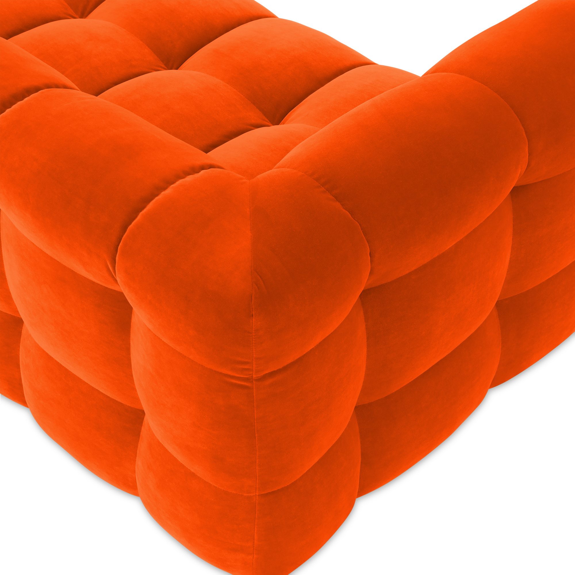 Hoekbank Fat Joe royal orange rechts