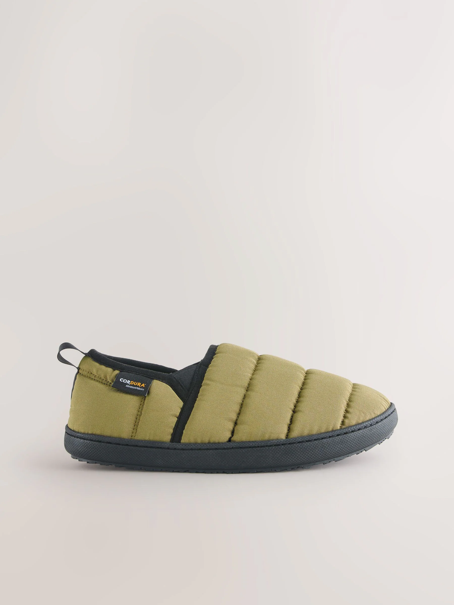 Olijfgroen - Codura Quilted Slippers