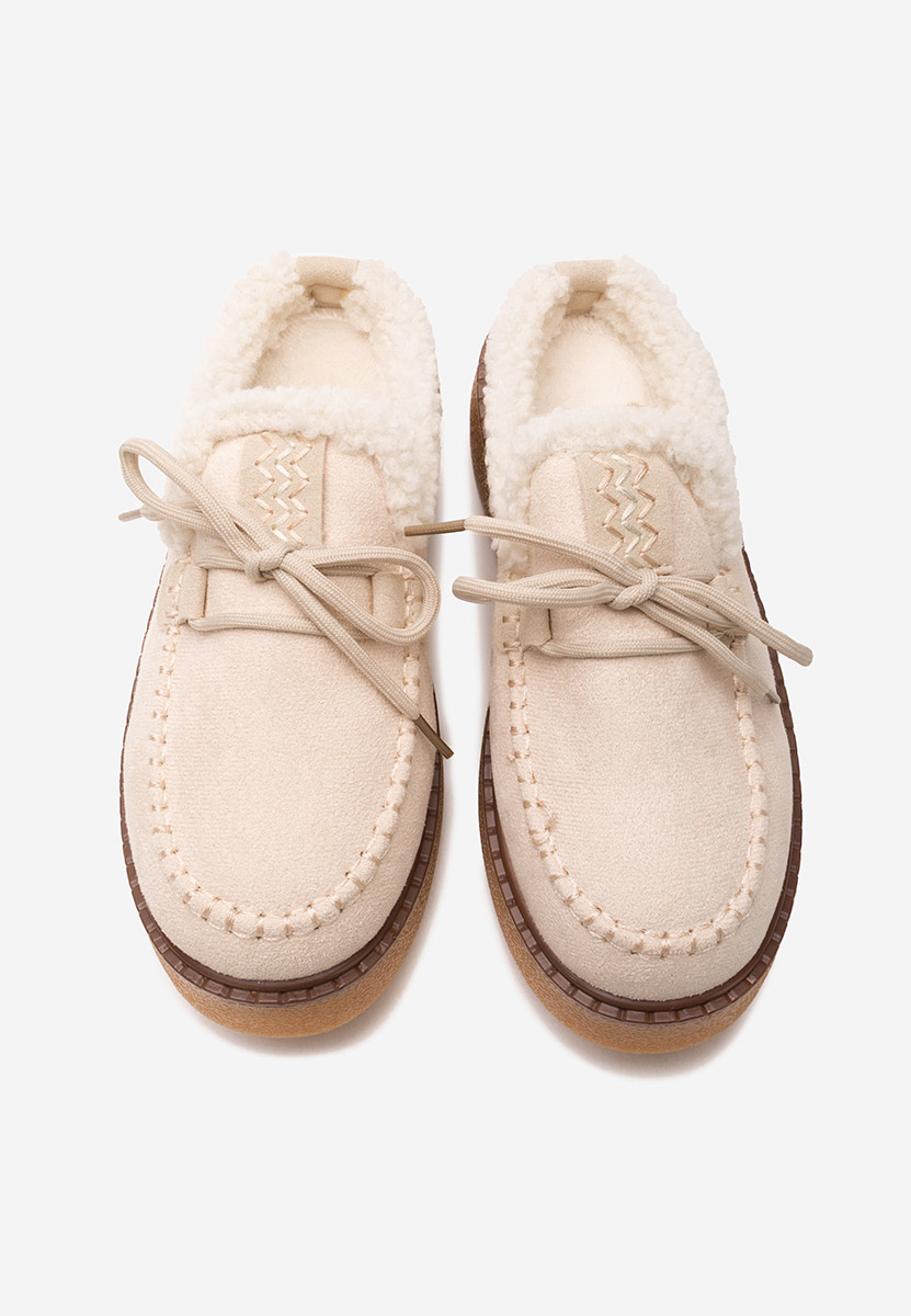 Sabots mocassins pour femme beige Seloria