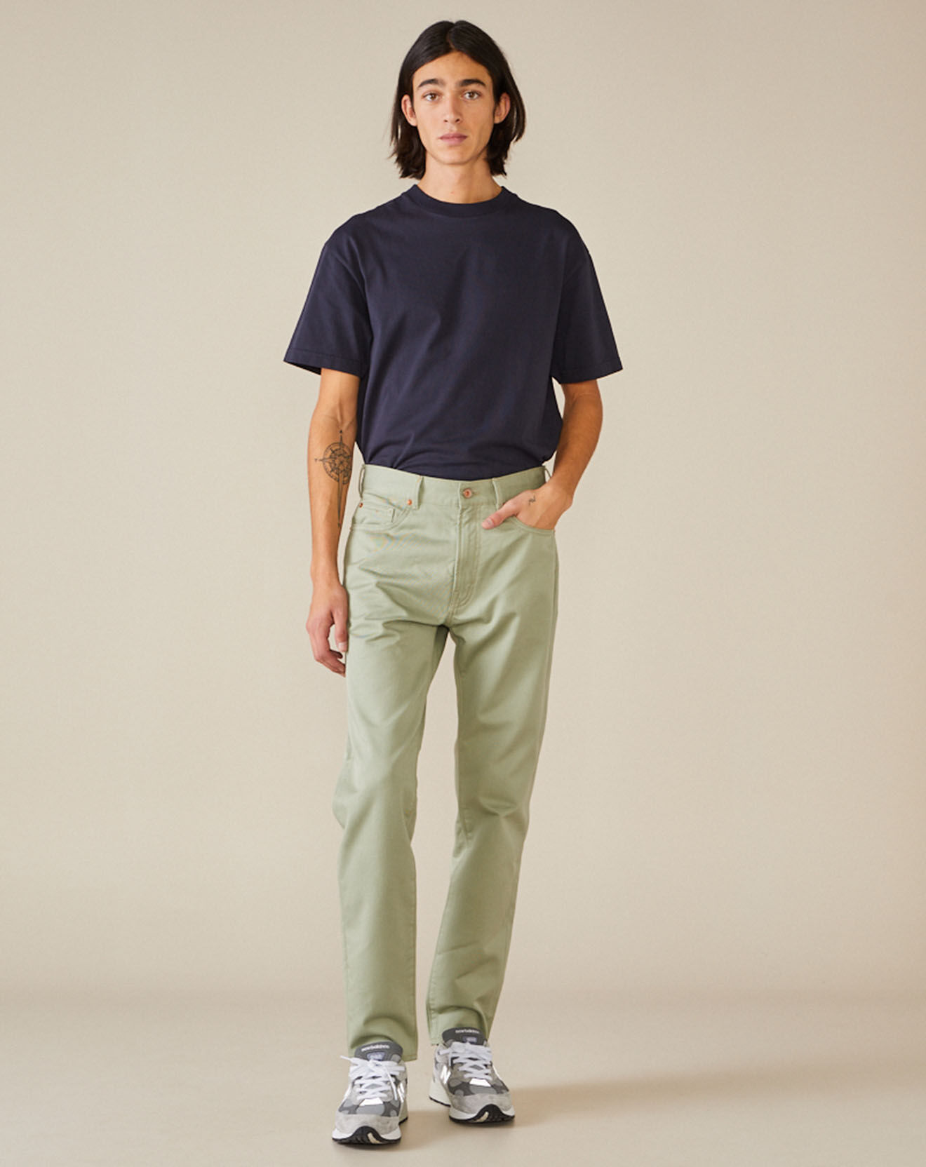 Bellerose Jean Slim Pegg vert d'eau