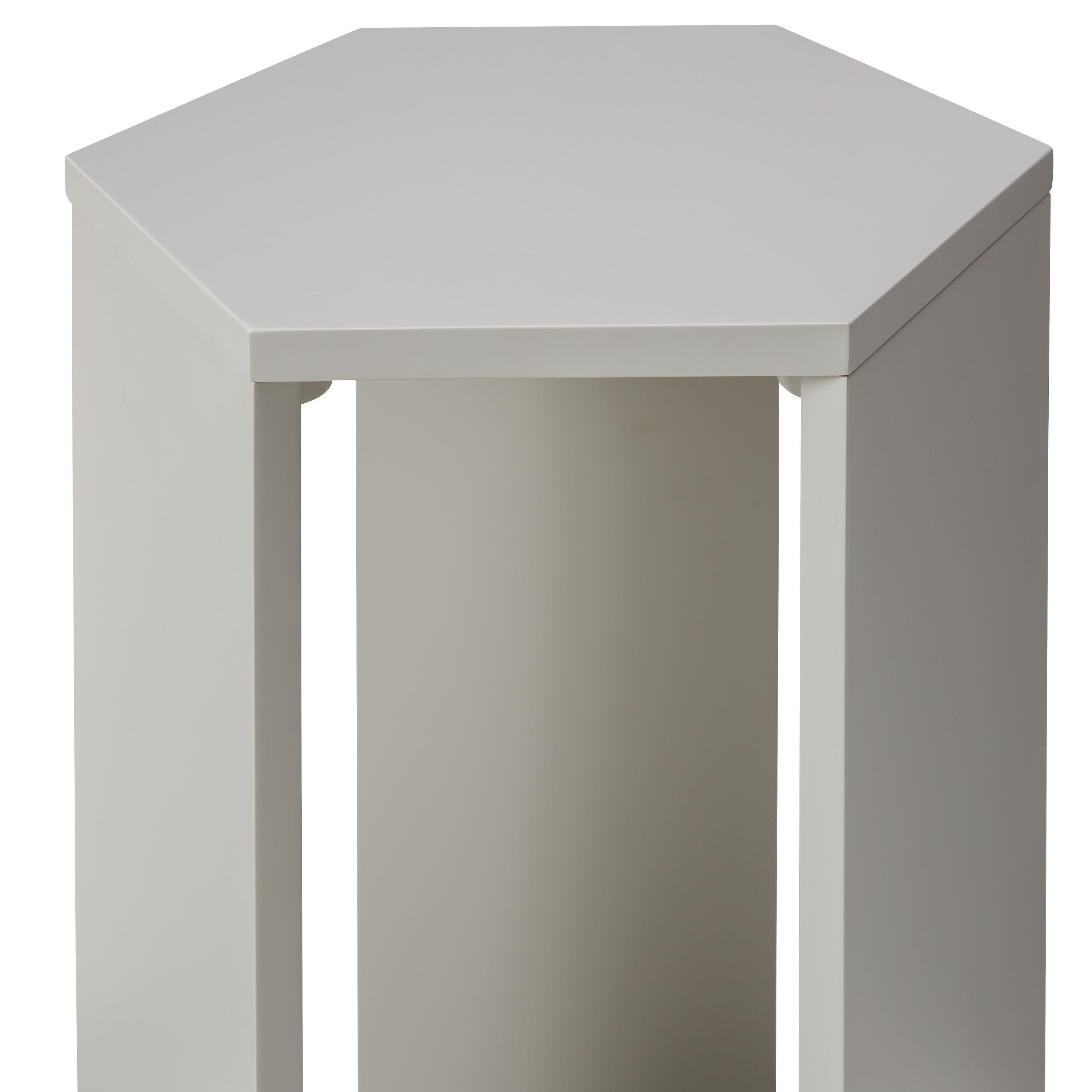 MARLEY Beistellt. 35x30.5xH50.5cm - Grau / B: 35.0 cm x T: 30.5 cm x H: 50.5 cm