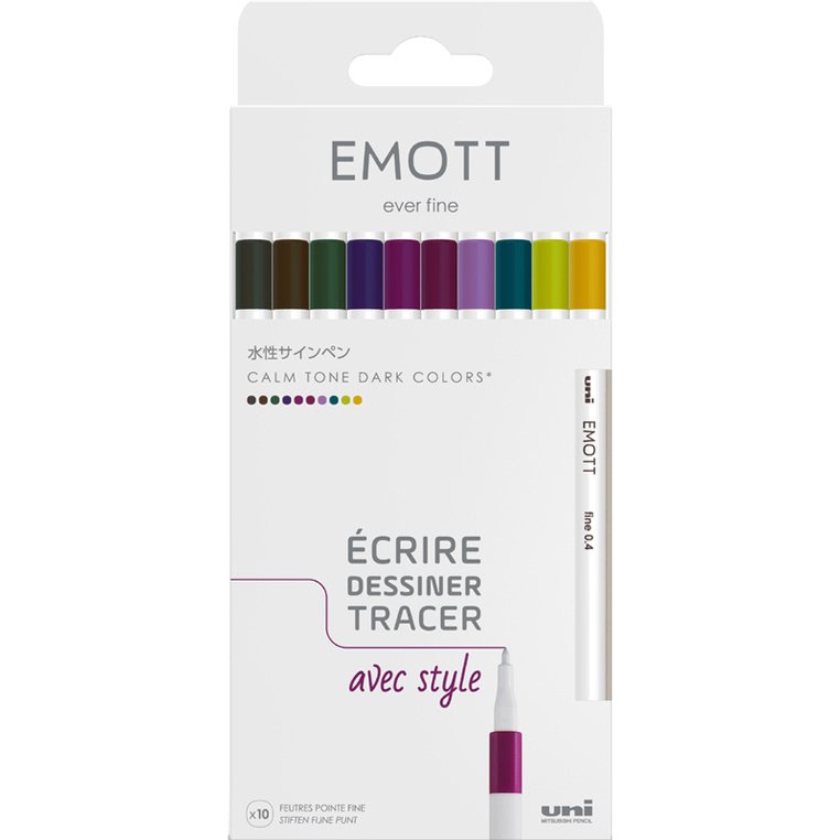 Feutre EMOTT, set de 10 'Calm-Tone Colors'
