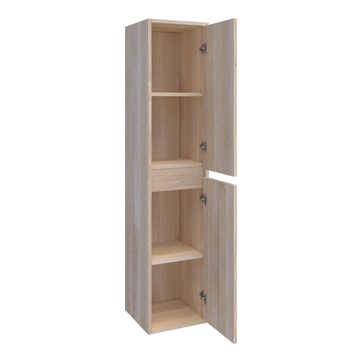 Brauer Adore kolomkast 160cm lamellen eiken wit