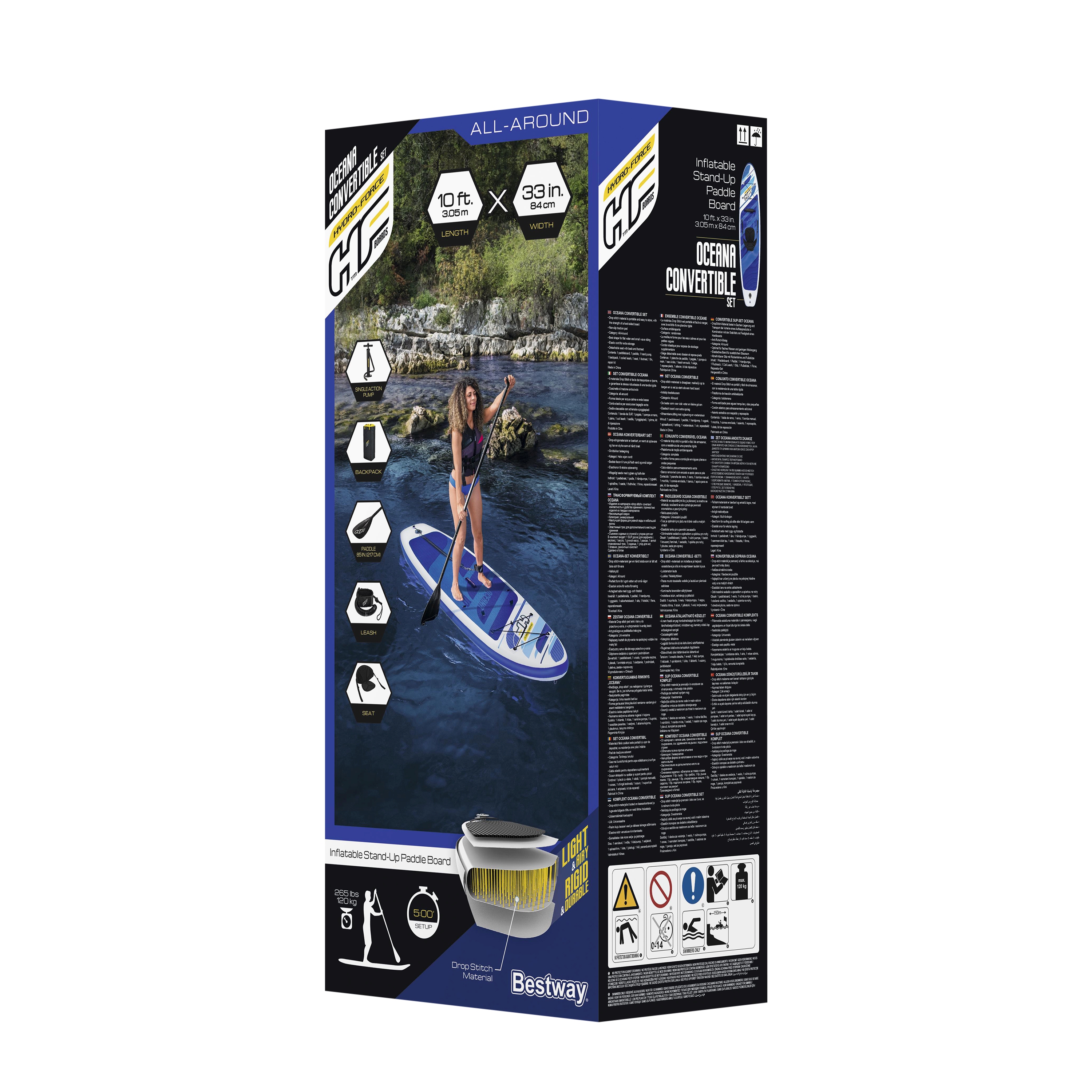 Stand Up Paddle OCEANA I mit Kajak Sitz 305 cm