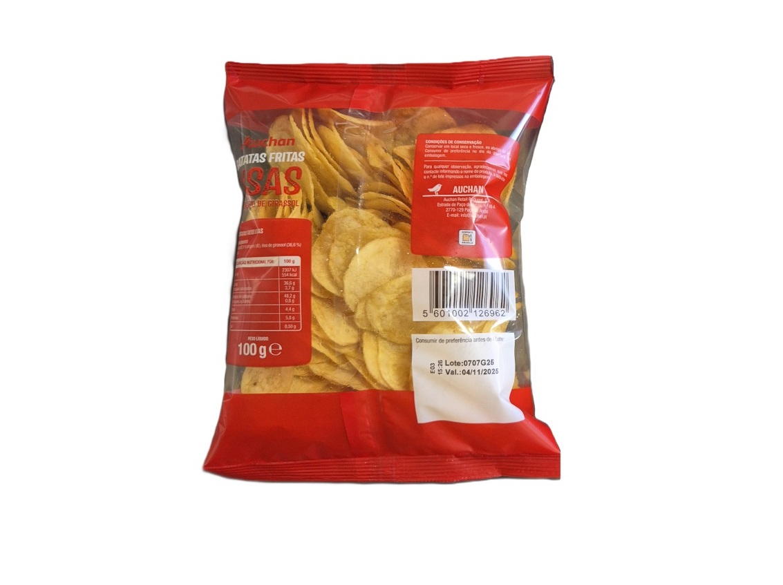 BATATA FRITA AUCHAN LISA 100G