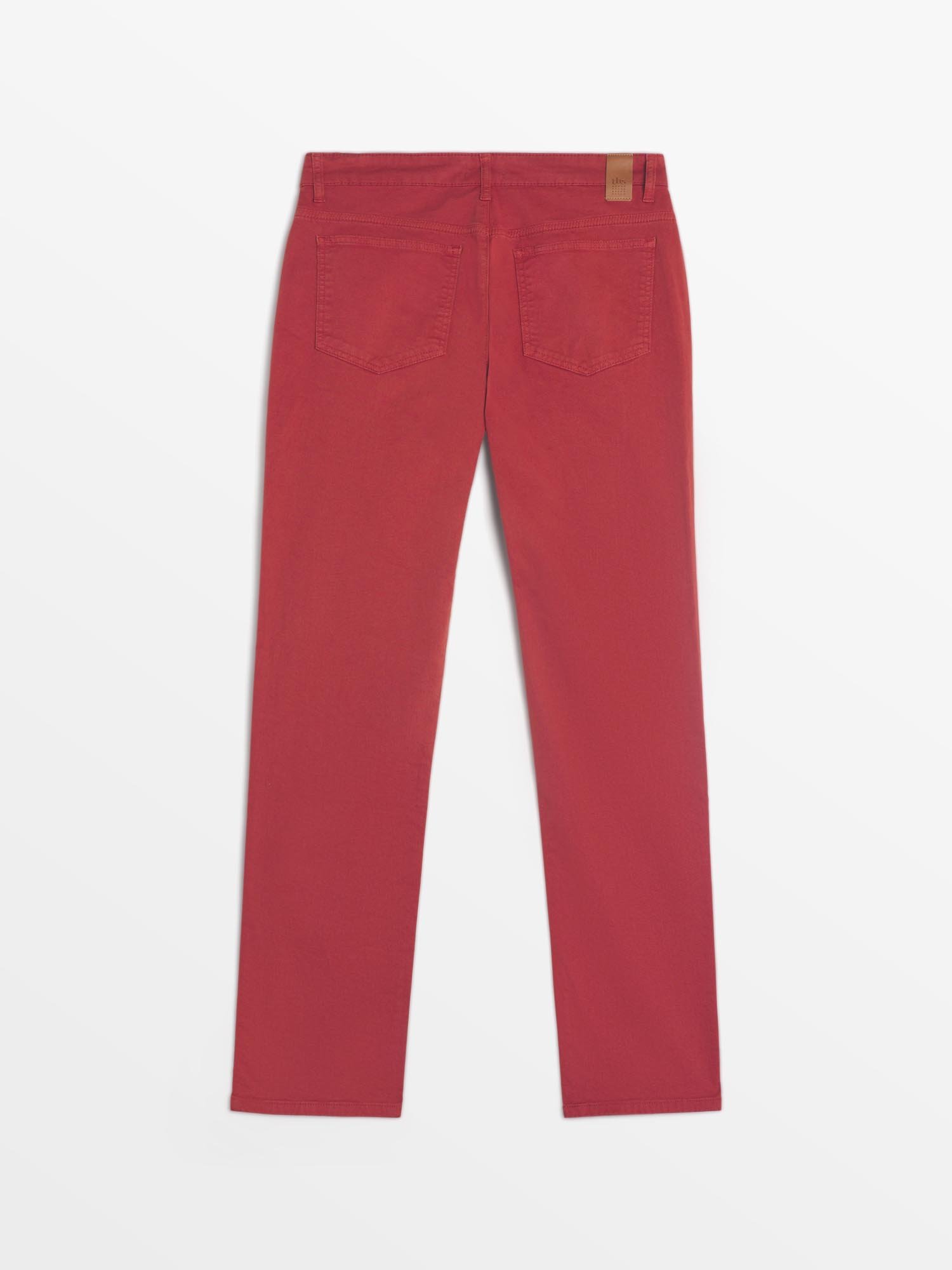 Pantalon Homme Coton Rouge