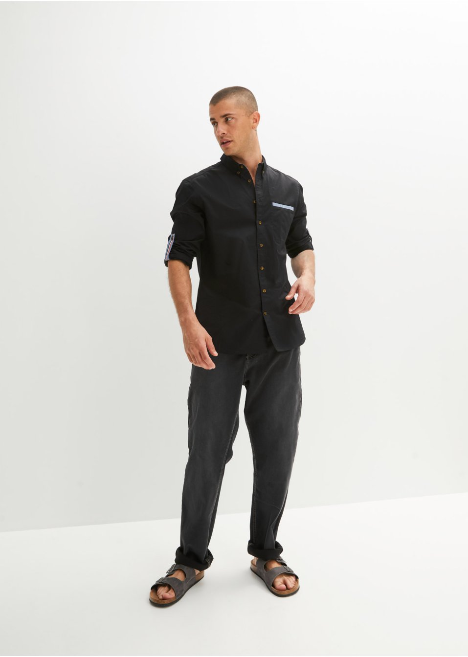Chemise manches longues en twill