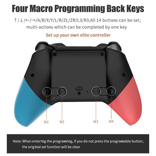 HONSON Kompatibel med Nintendo Switch Wireless Game Controller Vibration Design