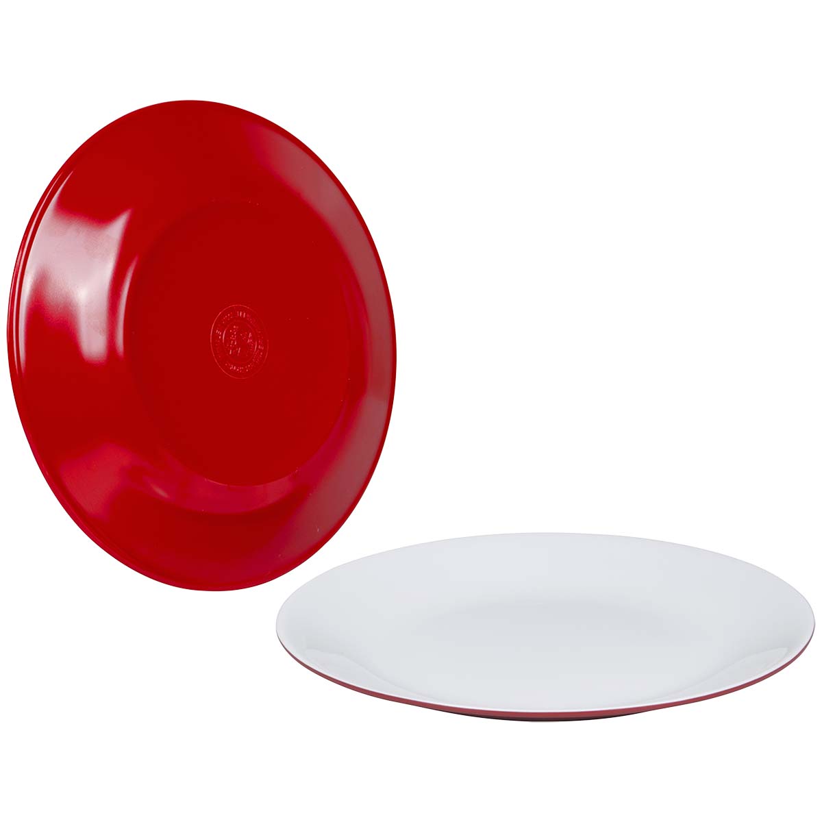 Bo-Camp Two-Tone set van 4 dinerborden - Red