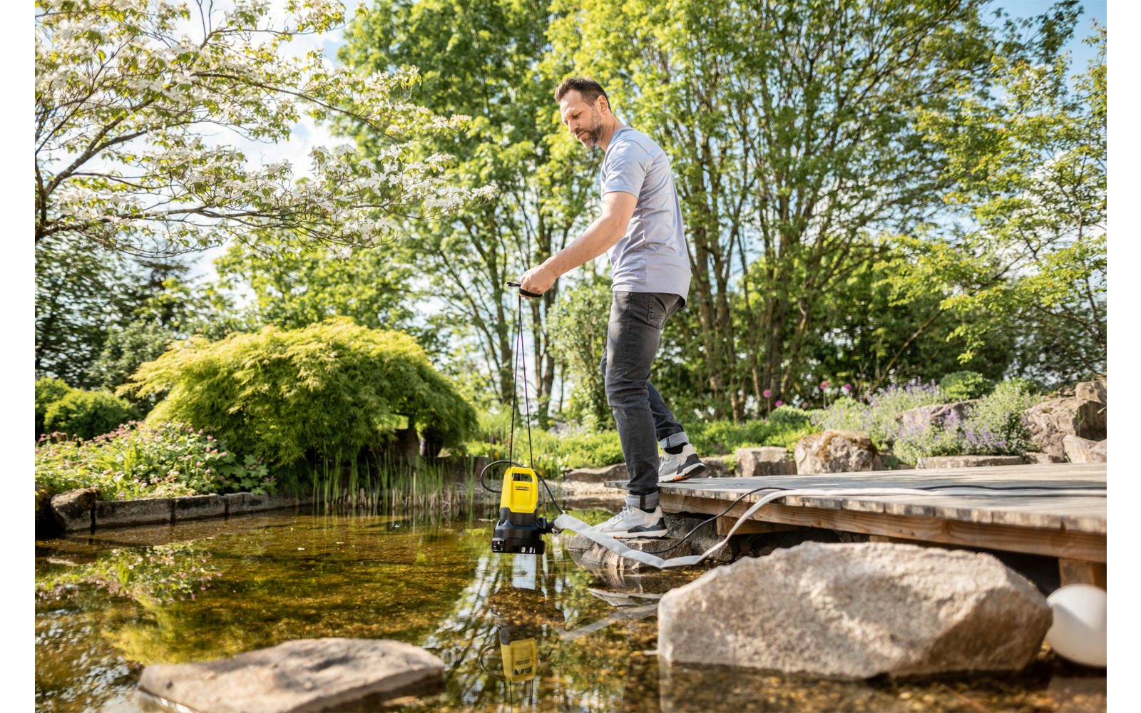 Kärcher Tauchpumpe SP 16.000 Dual mit 2-in-1-Funktion für Schmutzwasser 16000 Liter/Stunde