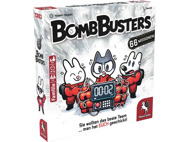 Pegasus Spiele Familienspiel Bomb Busters -DE- 66 spannende Missionen für die ganze Familie