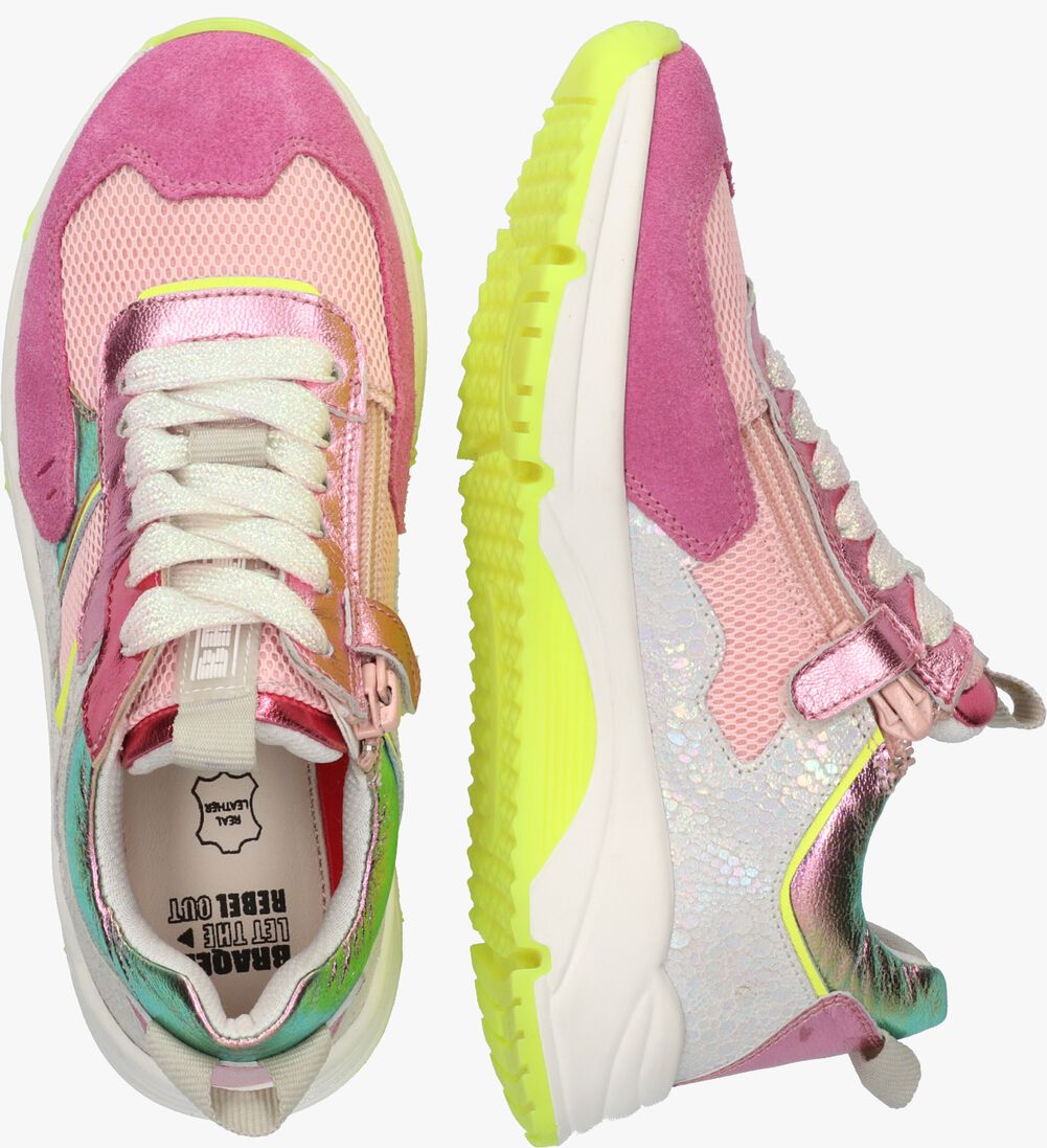 BRAQEEZ roze braqeez lage sneakers francis flow