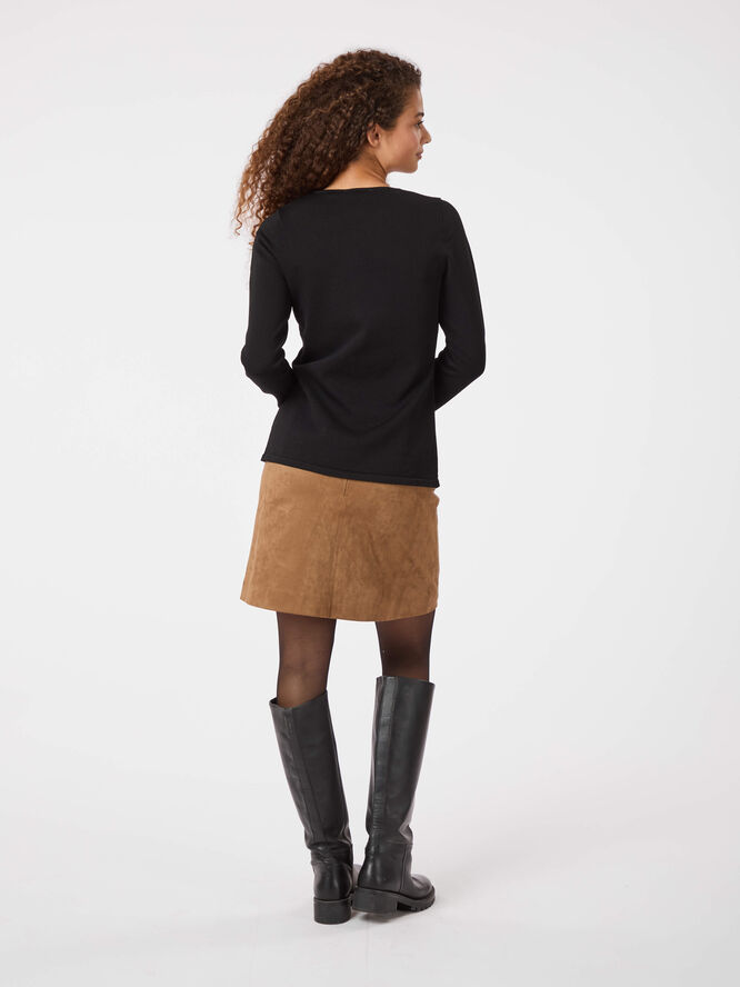 Neo Noir Teller Knit Blouse Black