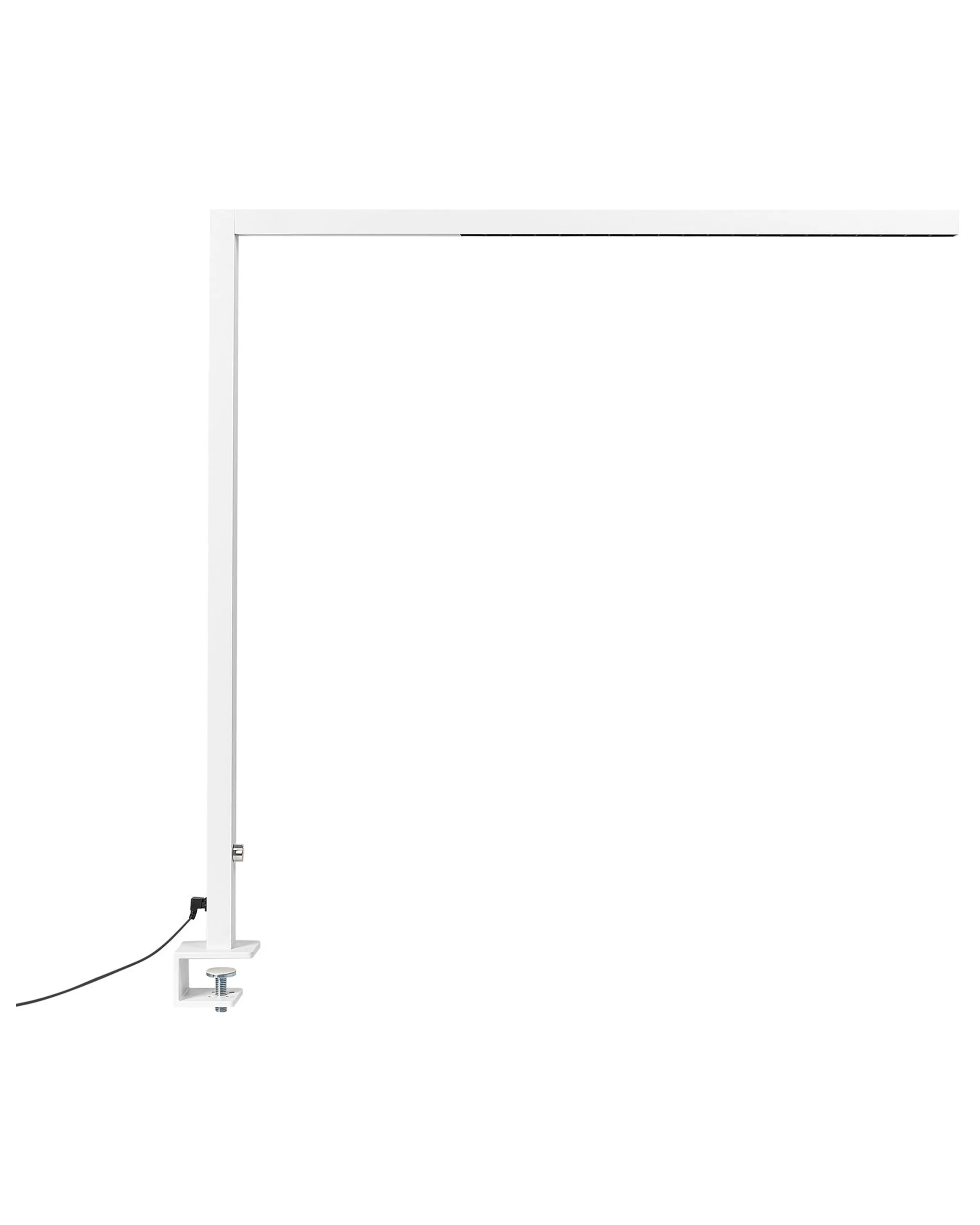 LED vastklembare bureaulamp VOLANS met dimmer Metaal Wit