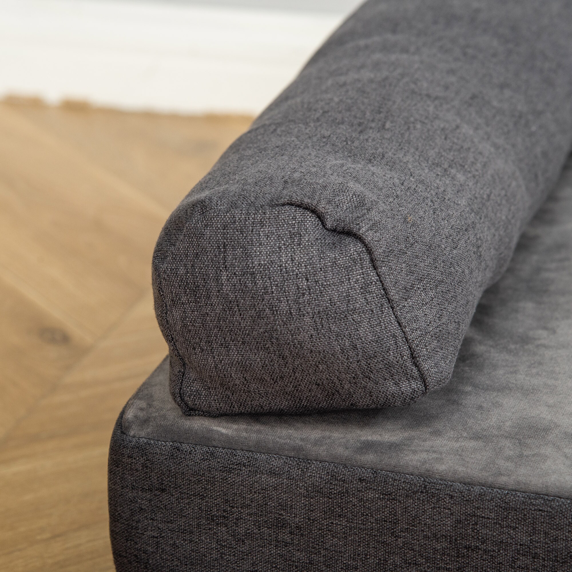 PawHut Hundebett mit abnehbarem Bezug grau 60L x 55B x 20H cm