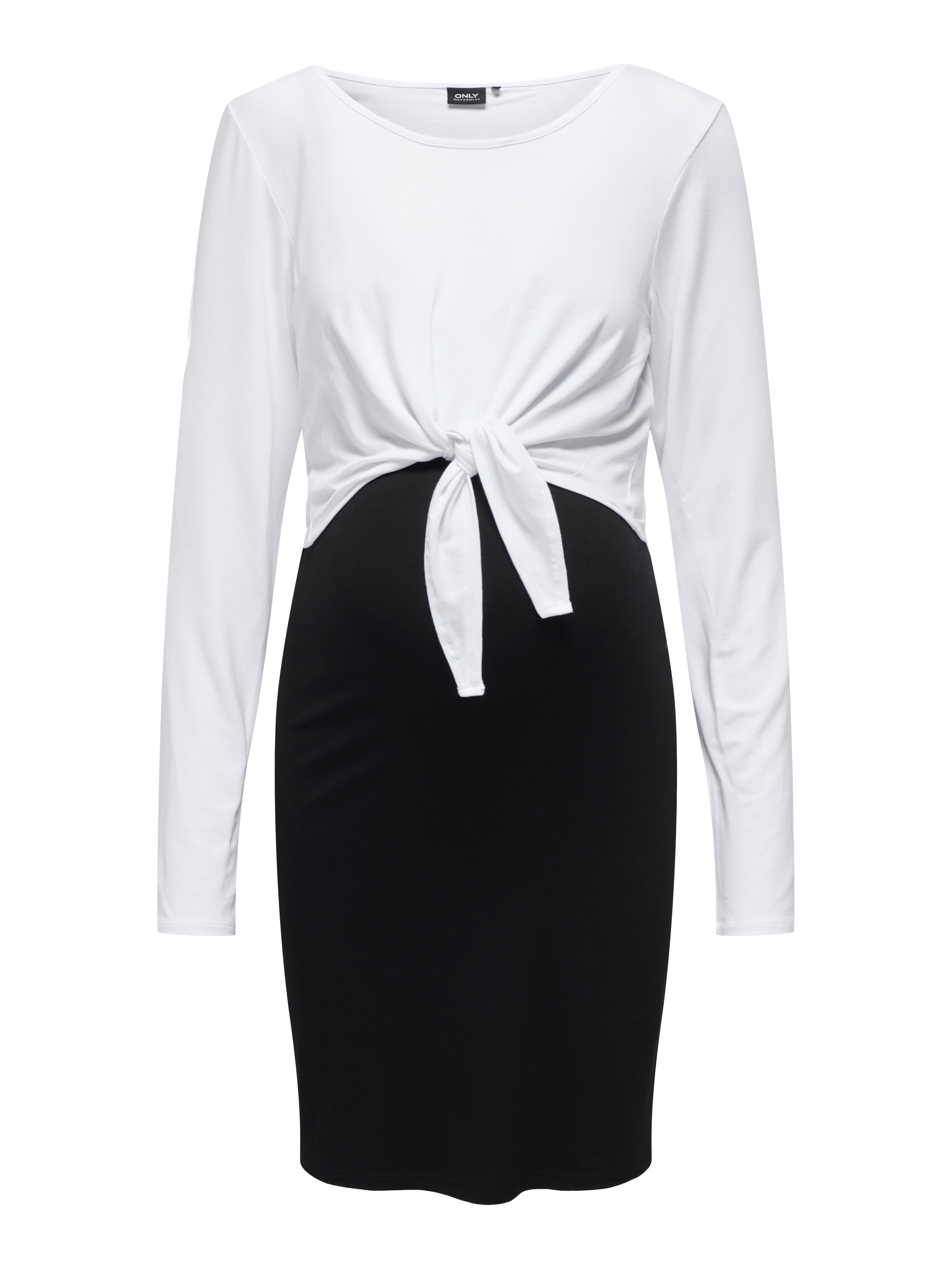 OLMSTRIPE Langes Kleid Black