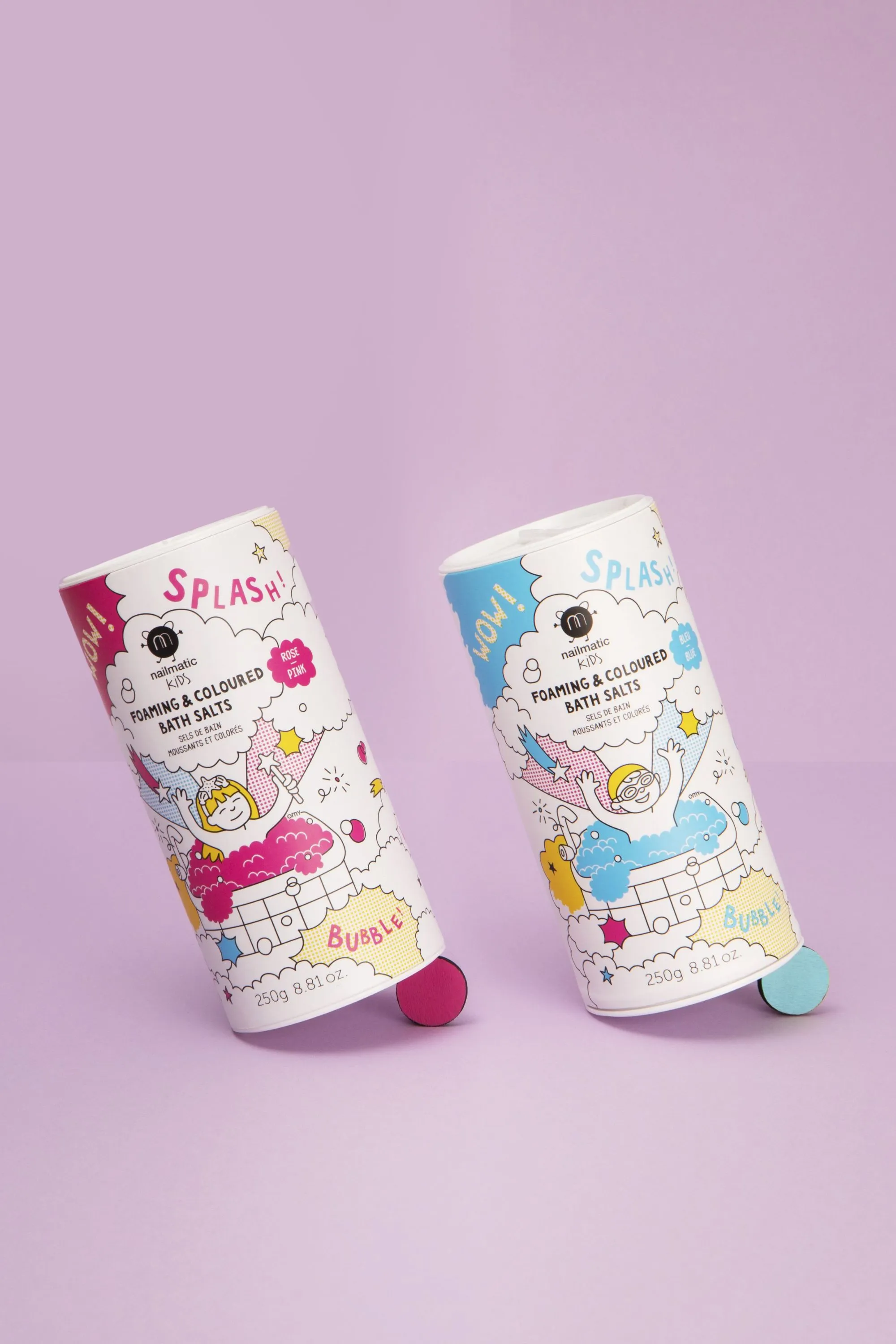 Nailmatic Sels de bain moussants Rose-250 g