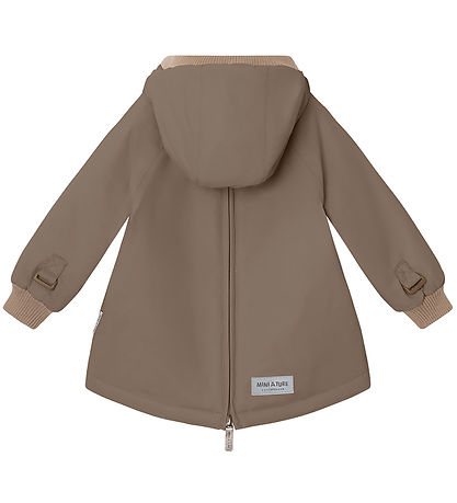 Mini A Ture Vinterjakke - Babywen Fleece - Morel Grey