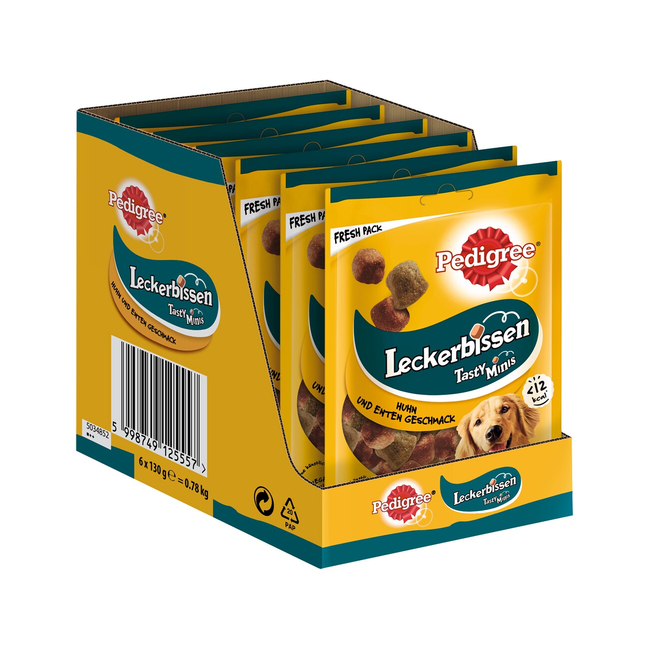 Pedigree Leckerbissen Tasty Minis Huhn und Ente 6x130 g