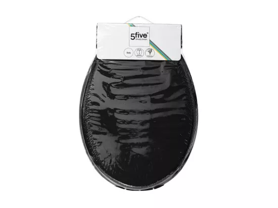 Abattant WC standard en Bois laqué Noir