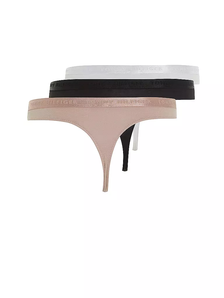 TOMMY HILFIGER Strings 3-er Pkg. schwarz