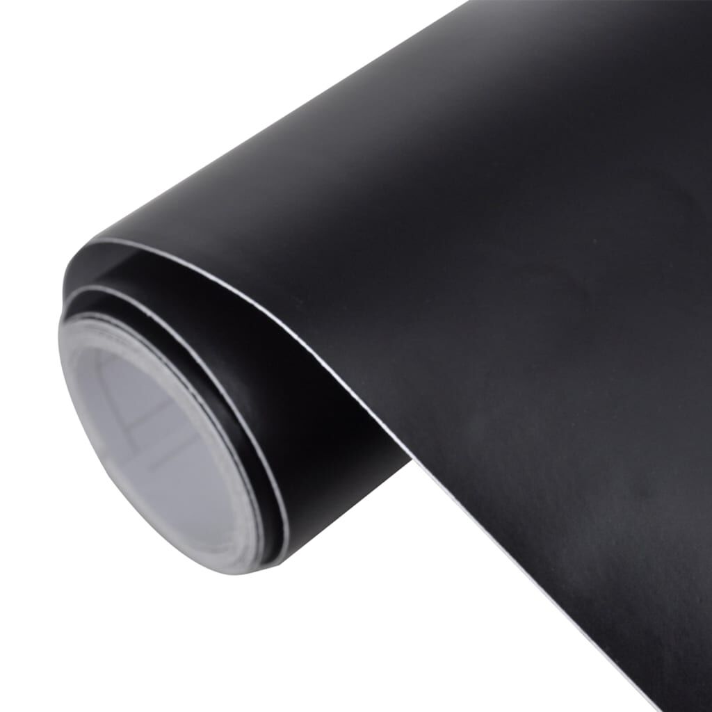 vidaXL Auto Wrap, Mat Zwart, 100x150 cm