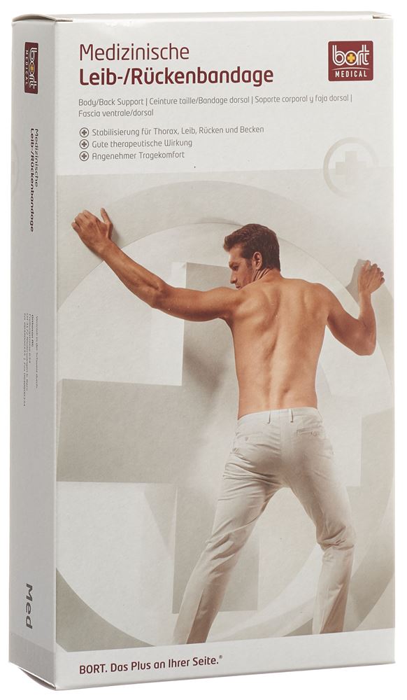 BORT Leistenbruchband<br>1 Stück, S -89cm, weiss