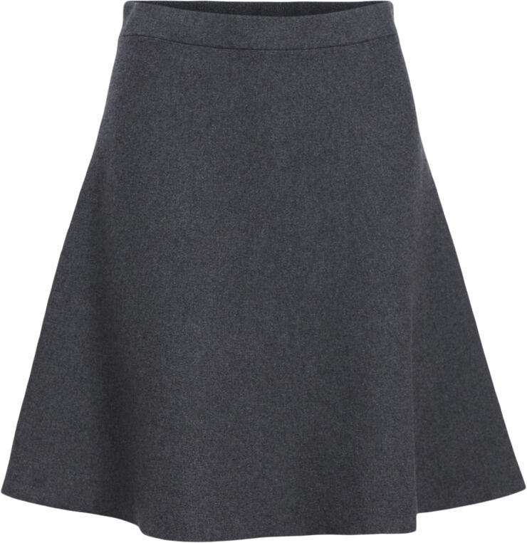 Object OBJREYNARD HW SHORT KNIT SKIRT DIV Dark grey melange