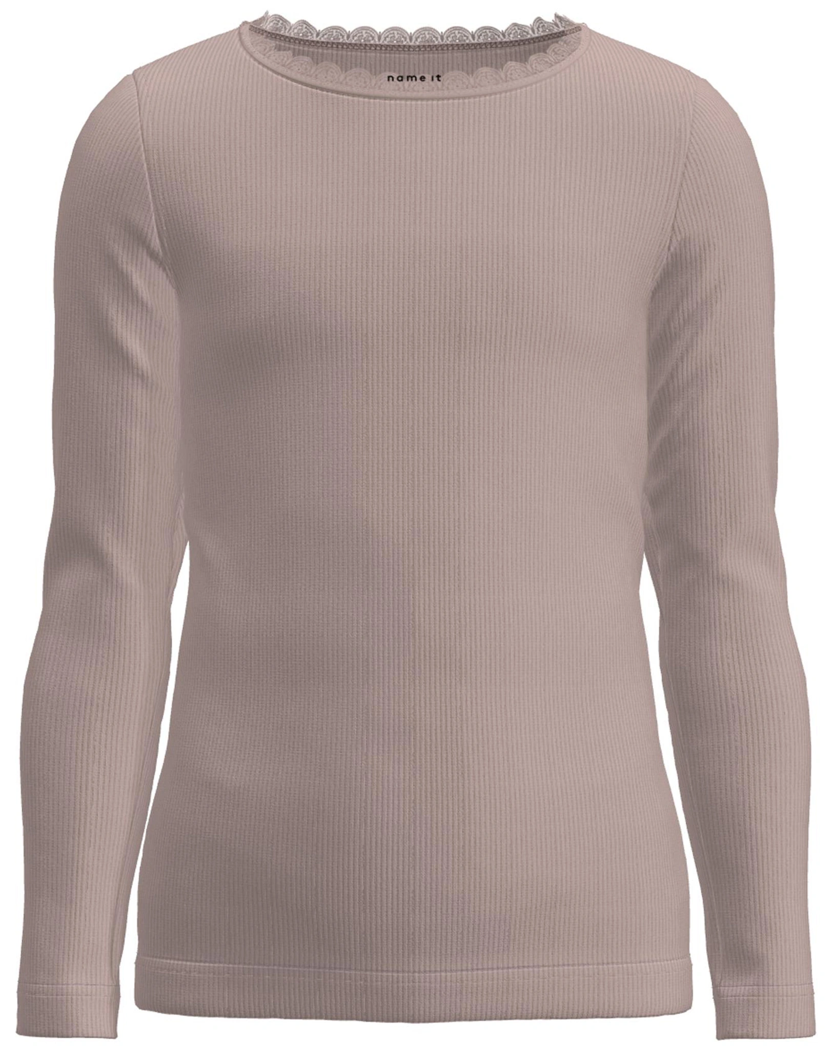 Langarmshirt NMFKAB in sepia rose