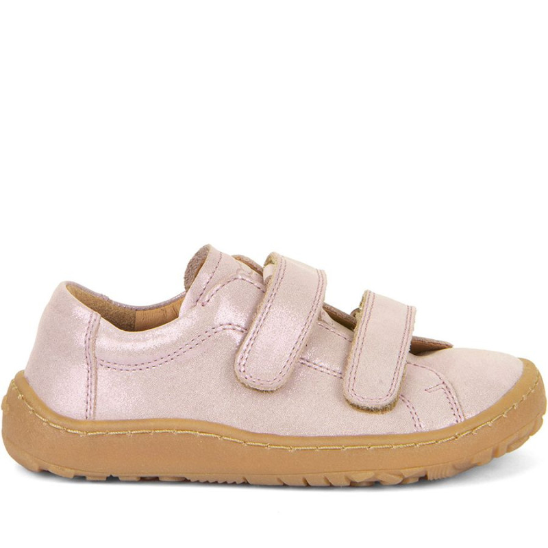 Froddo Froddo Barefoot Cuir Velcros Rose Brillant