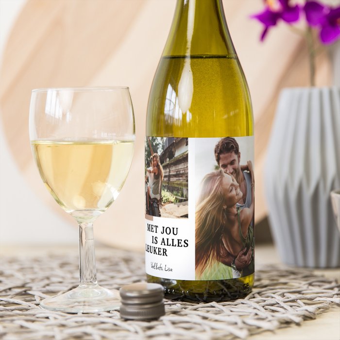 Duc de la Foret | Chardonnay | Love met eigen foto & tekst | 750 ml
