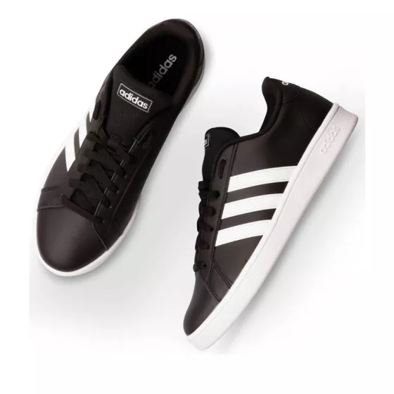 Baskets NOIRES ADIDAS Grand Court Base