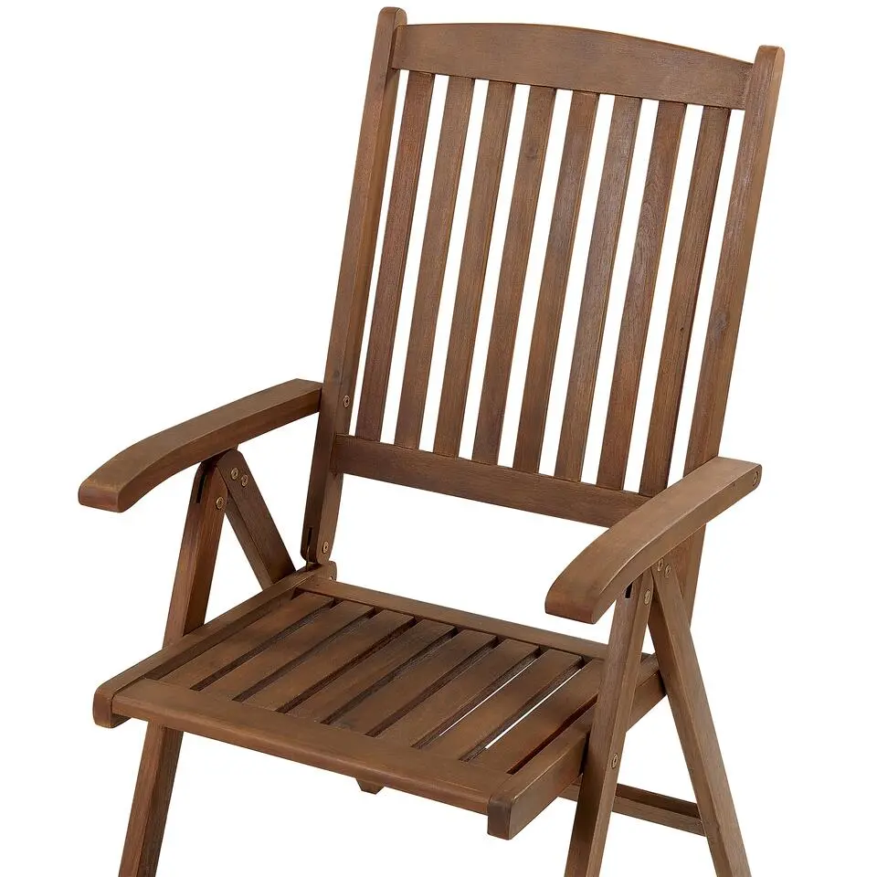 AMANTEA - Tuinstoel - Donkere houtkleur - Acaciahout