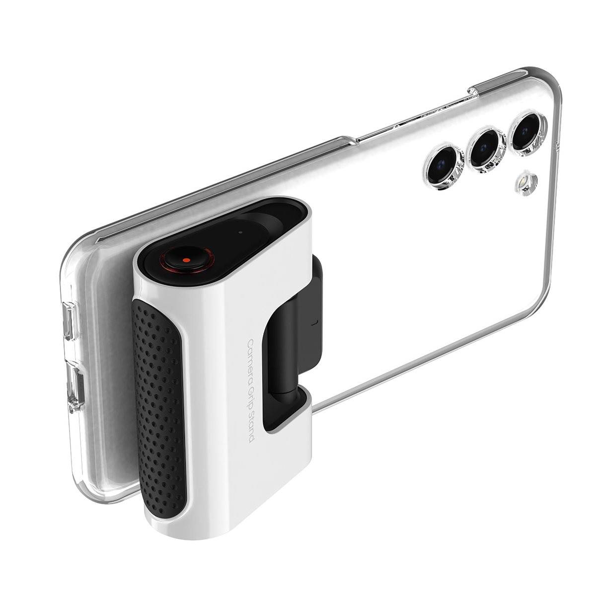 Galaxy S23 / S23  Plus / S23 Ultra Camera Grip Stand Halterung   Fernauslöser für Gadget Case (GP-TOS911SAAWW) - Weiss