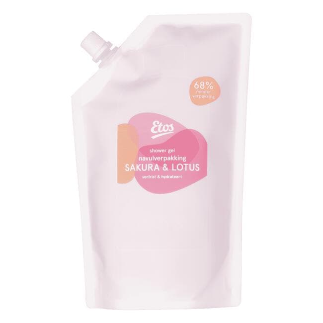 Etos Sakura & Lotus Showergel Navulverpakking 500 ML