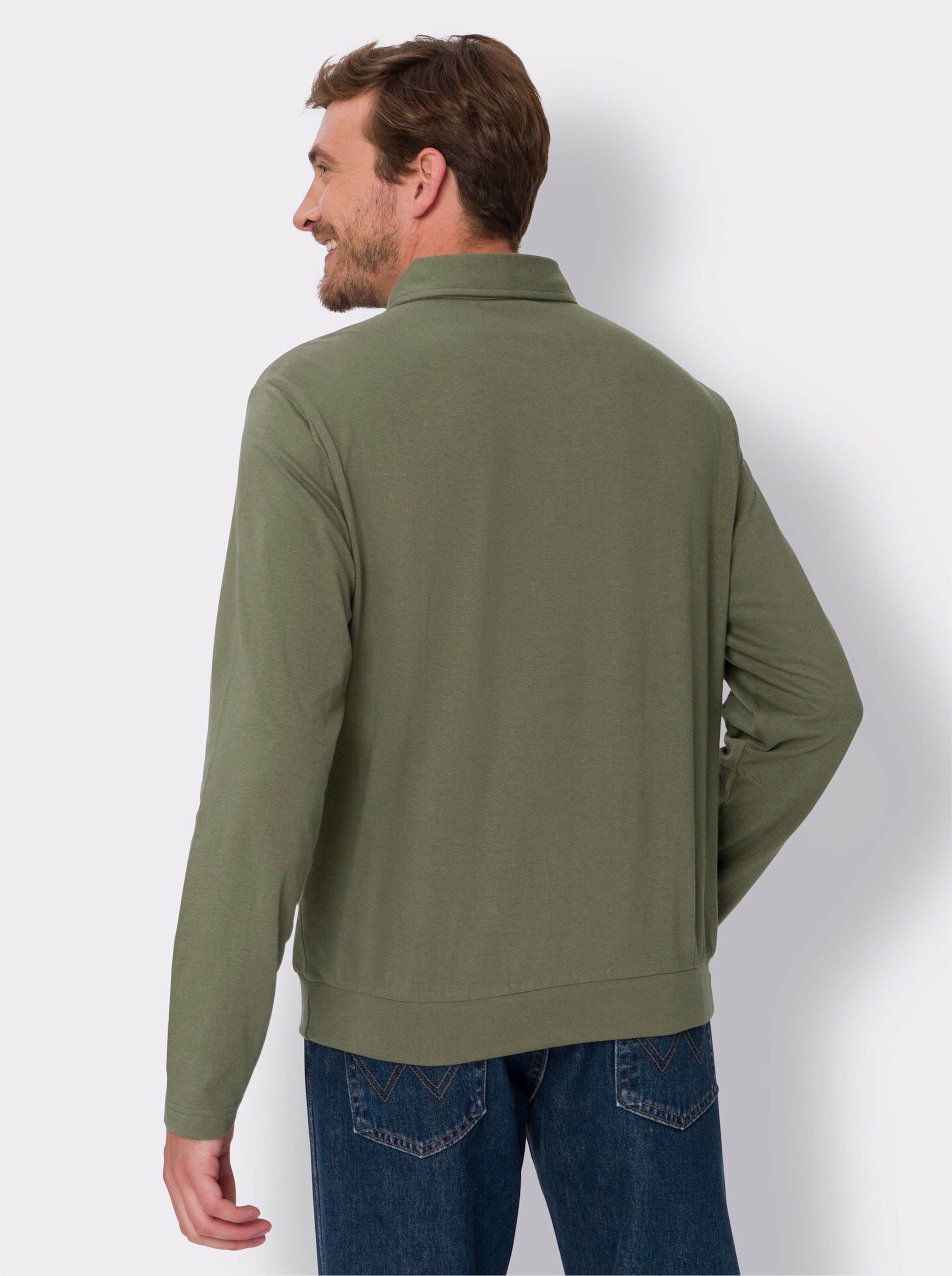 Langarm-Poloshirt