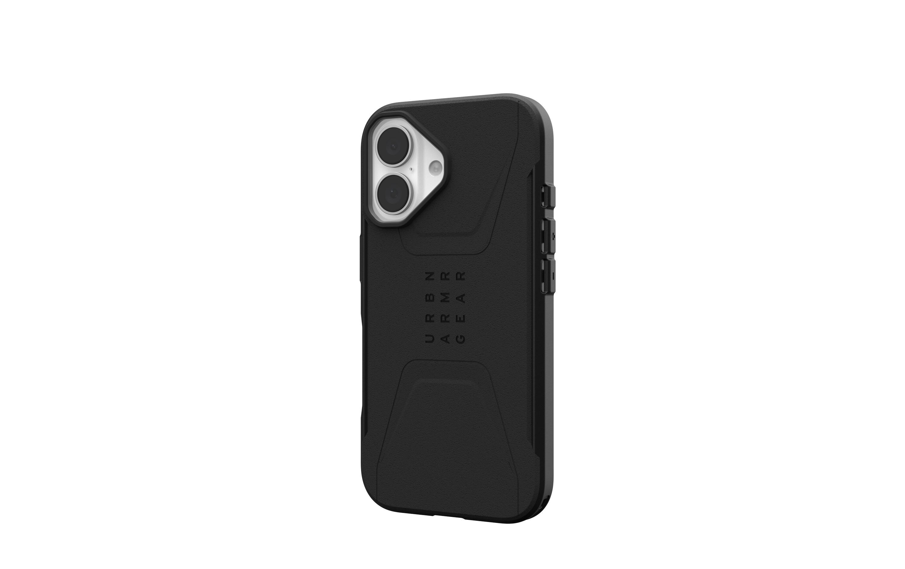 Back Cover Civilian Case iPhone 16 BlackSchutzhülle für das Apple iPhone 16
