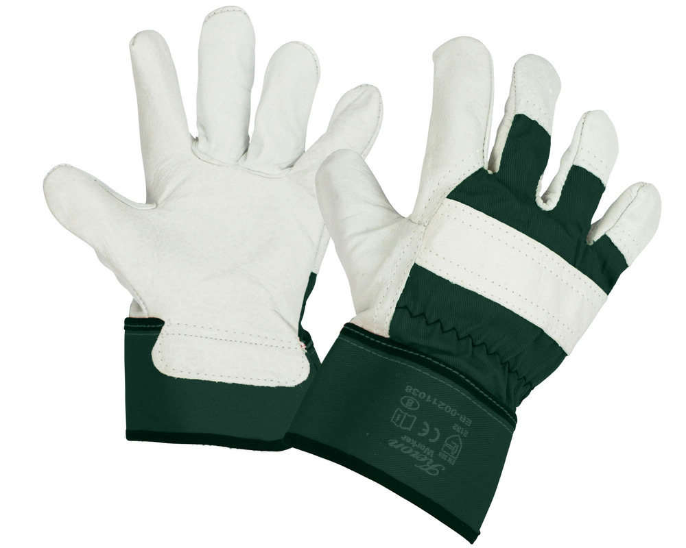 Gants keron works worker • gants de travail en cuir de porc • taille 10 / xl