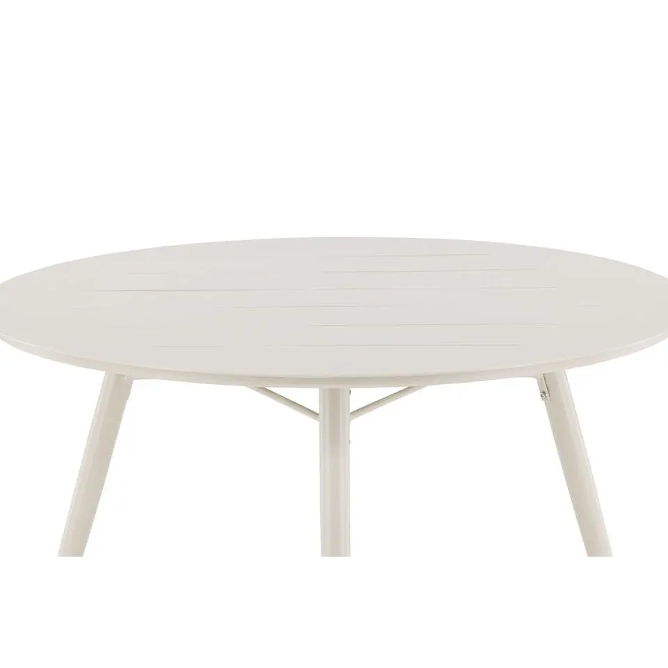 Tuintafel Beige Aluminium - 120x120x75cm - Lina