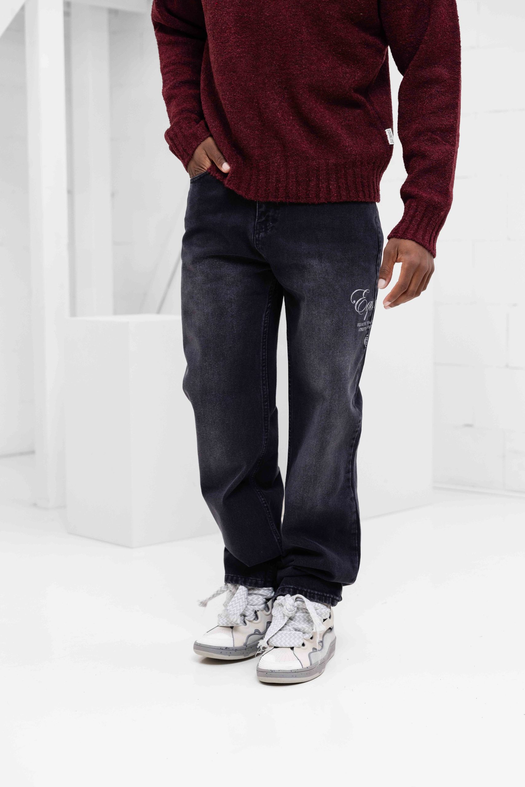 Equalité Signature Straight Fit Jeans Heren Zwart