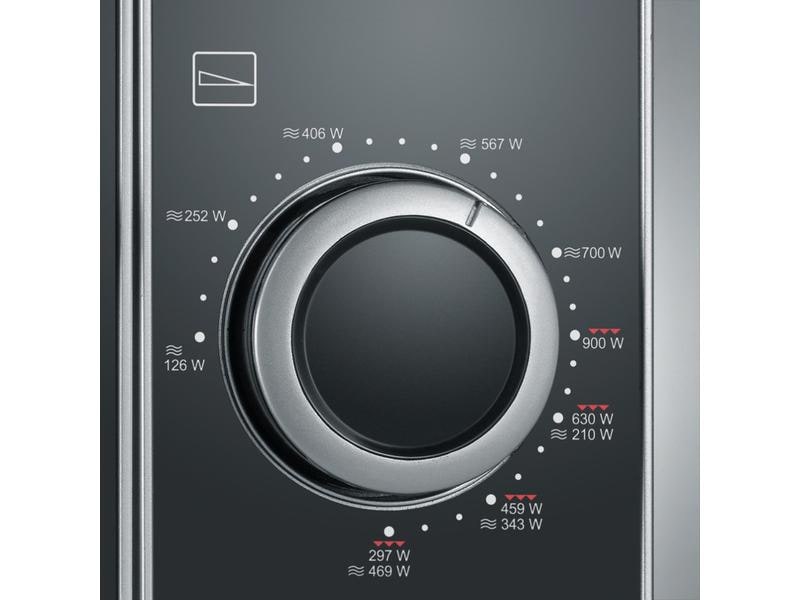 Severin Mikrowelle mit Grill MW7771 Schwarz Mikrowelle mit einer Leistung von 700 W