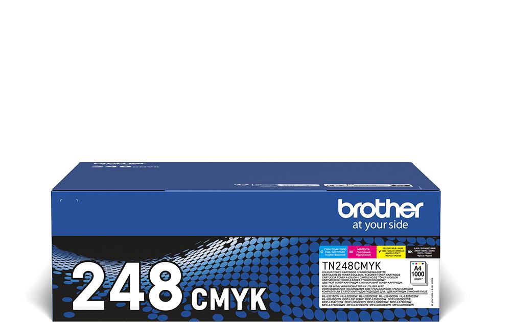 Toner TN-248 VAL Black/Cyan/Magenta/Yellow<br>Druckerpatronen: Schwarz, Cyan, Magenta und Gelb