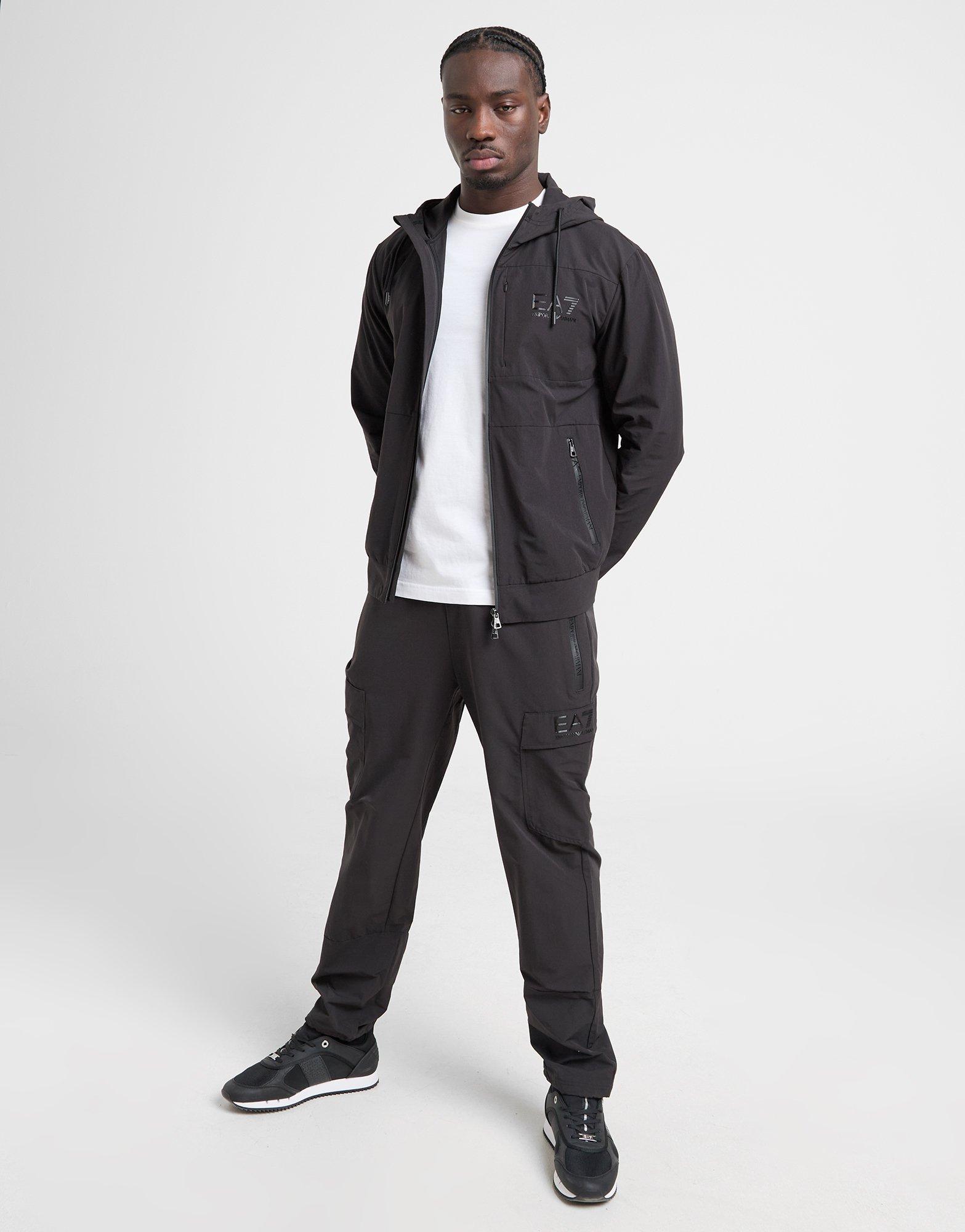 EA7 Emporio Armani Sweat à Capuche Tech Zippé Homme