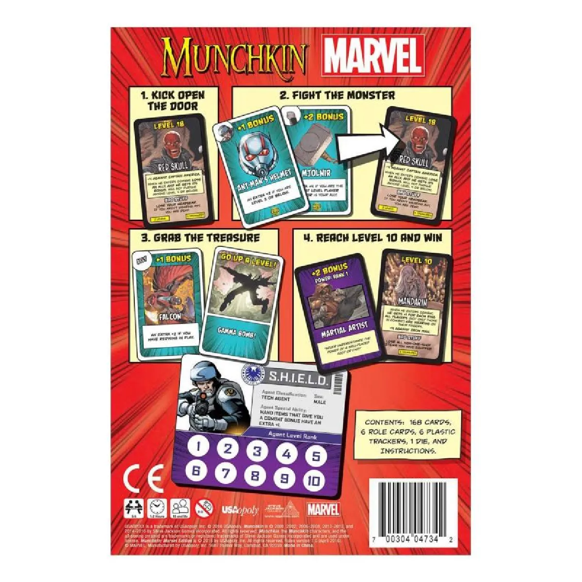 USAopoly Munchkin Marvel *Anglais*