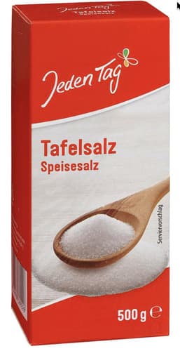 Jeden Tag Tafelsalz