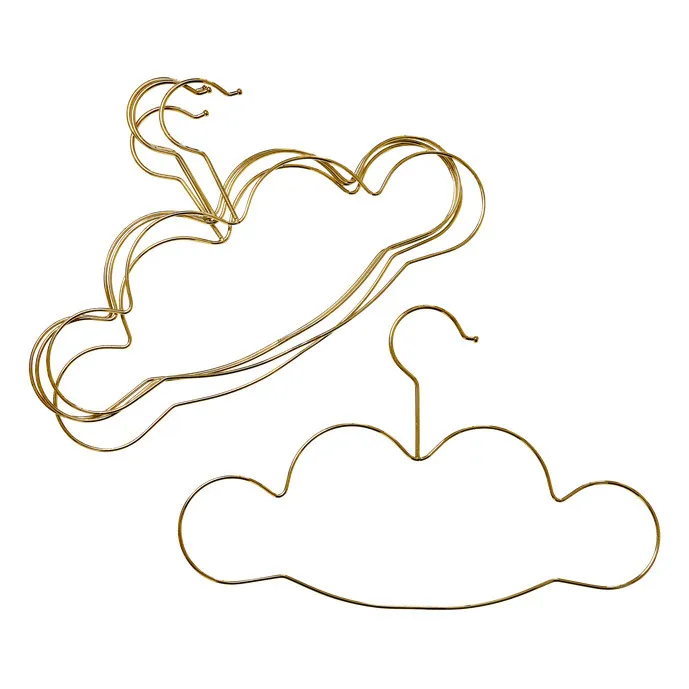 Rice Cintres Nuage - Set de 5 | Doré