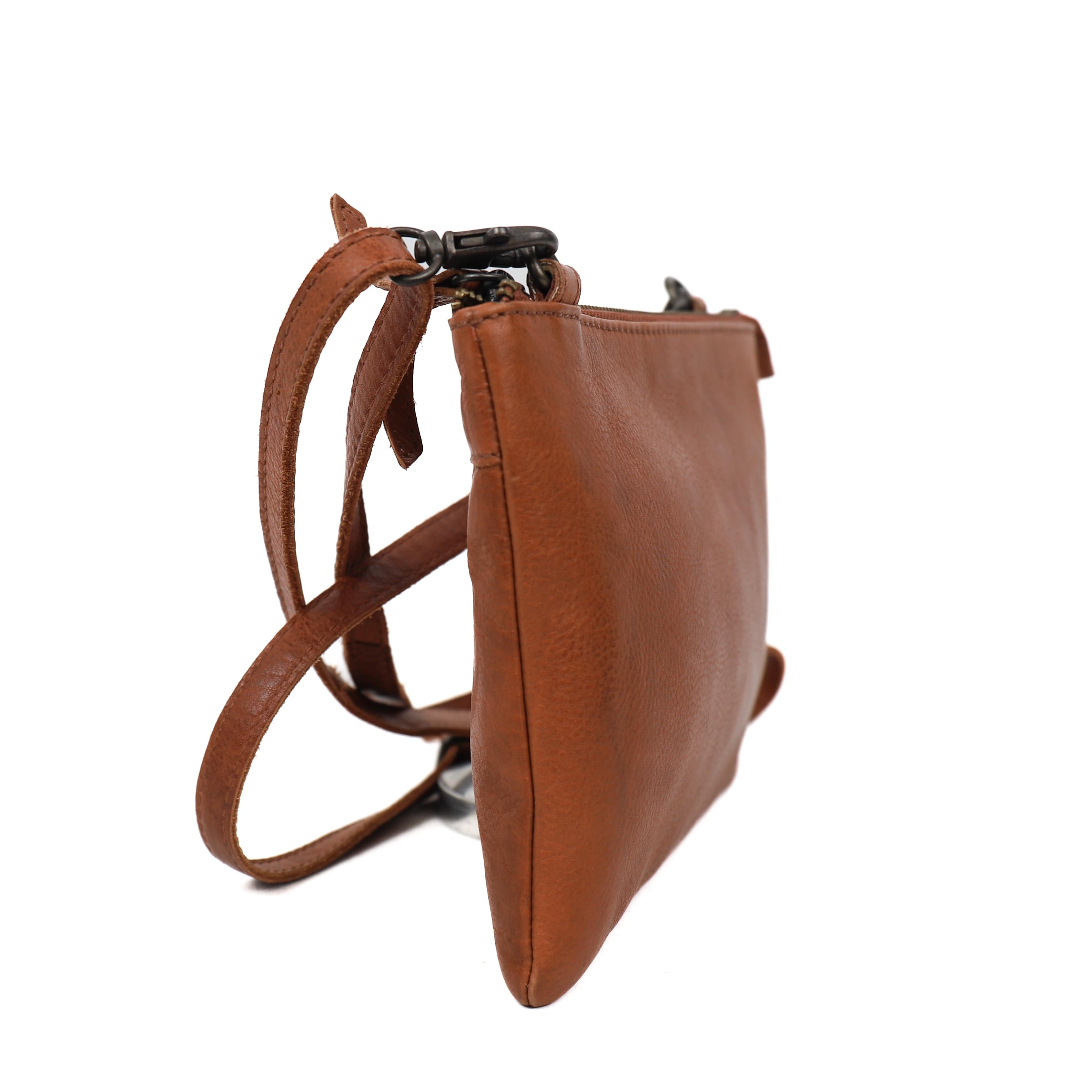 Schoudertasje Cognac - BL 41317