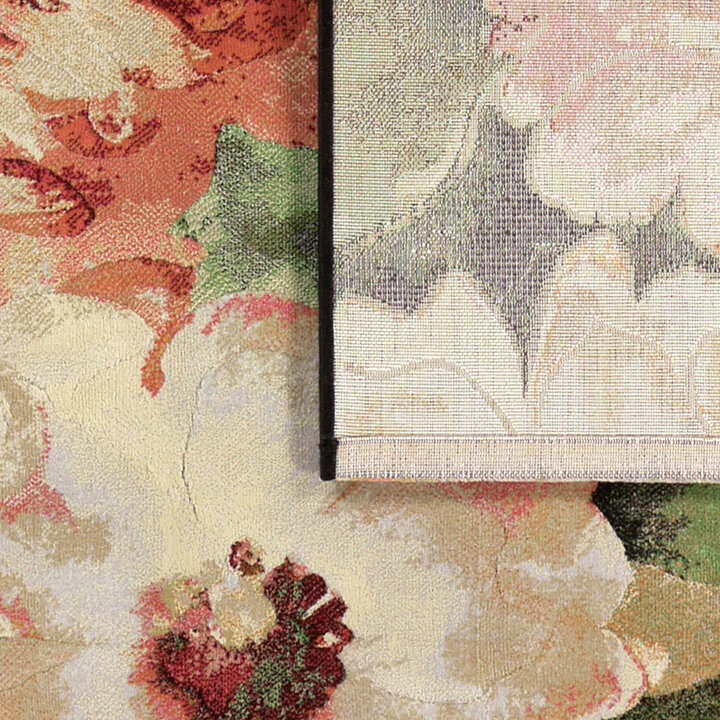 Ovaal bloemen vloerkleed - Anaheim 3434
