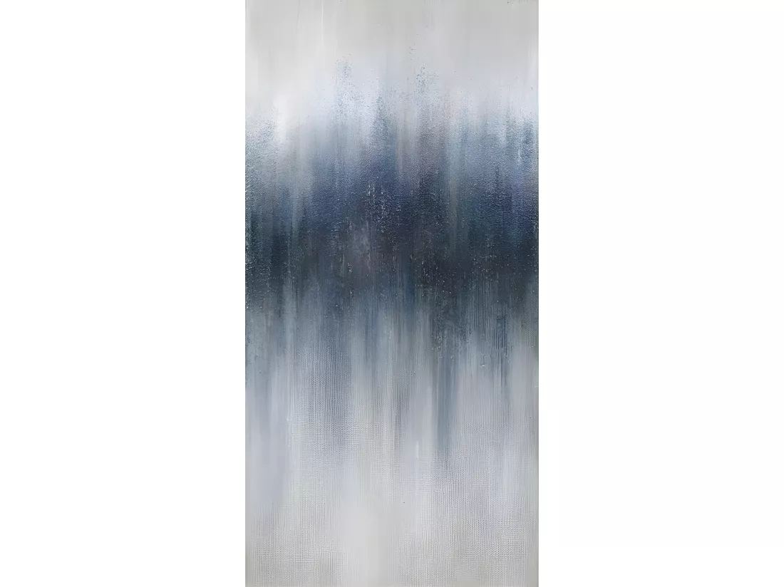 Tableau peinture nuance de bleu 140 x 90 cm - EVANESCENCE