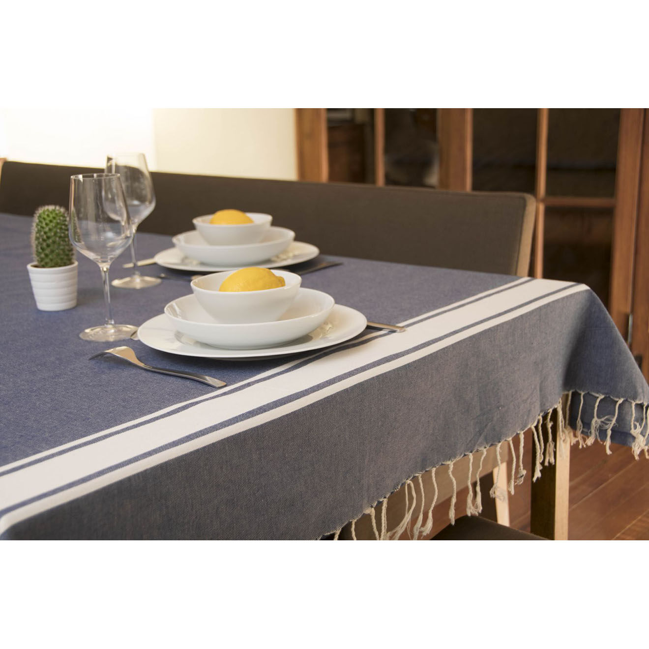 Febronie Nappe St Tropez XXL bleu/blanc